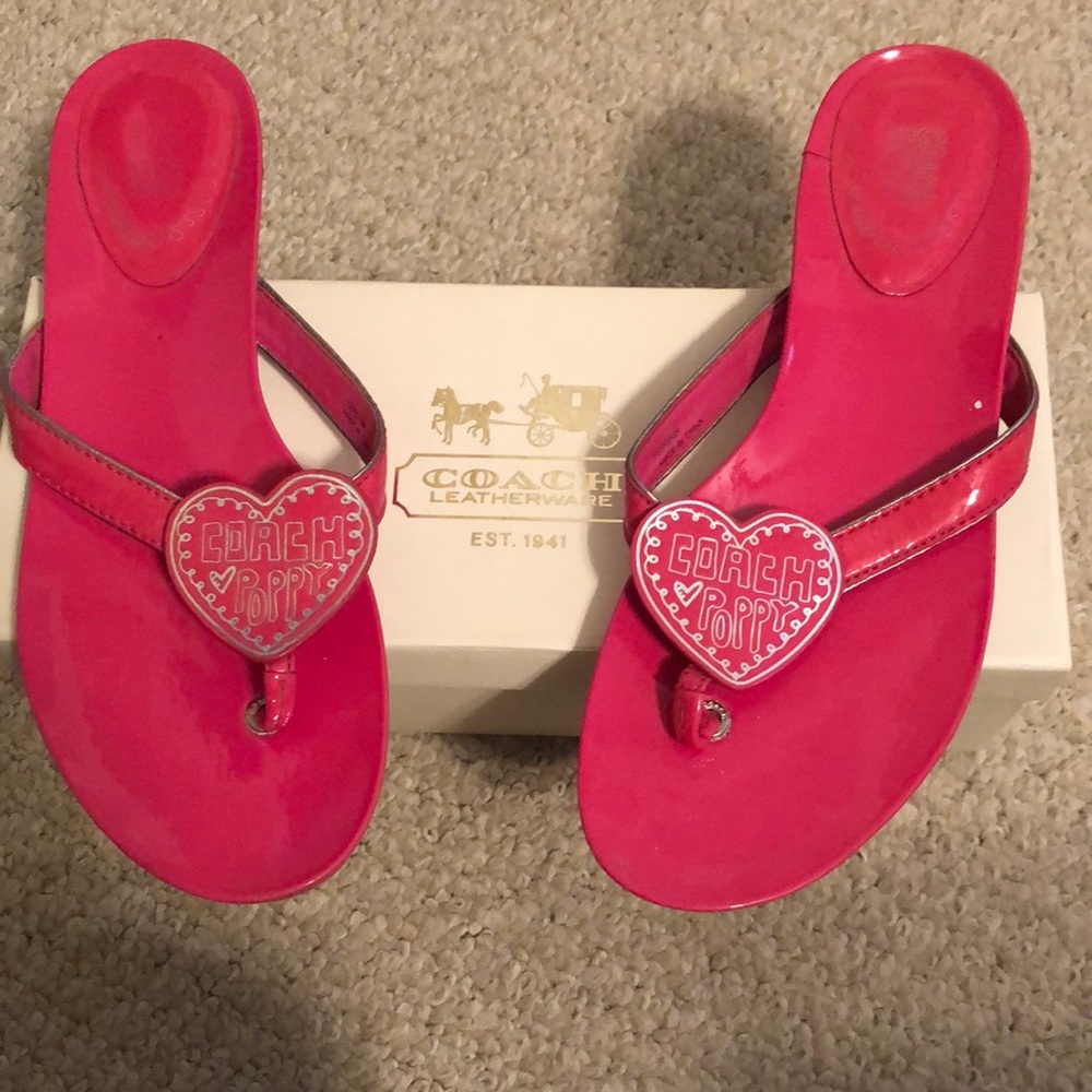 Coach flip flops